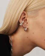 Chubby Mini Hoop Earrings | Sterling Silver - Image 6