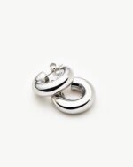 Chubby Small Hoop Earrings | Sterling Silver - Image 5