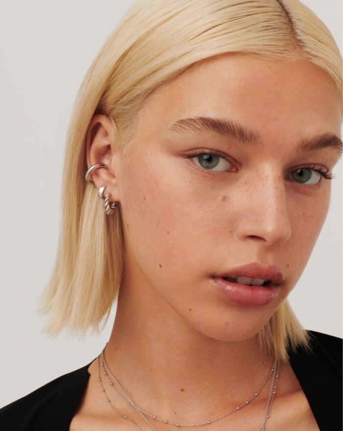 Chubby & Tidal Mini Hoop Earring Set - Image 2