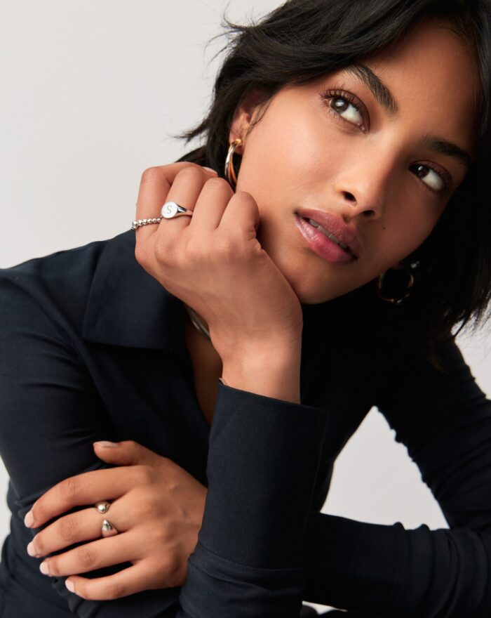 Engravable Round Signet Ring | Sterling Silver - Image 2