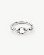 Harris Reed In Good Hands Stacking Ring | Sterling Silver/Cubic Zirconia & Black Onyx - Image 5