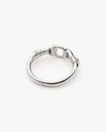 Harris Reed In Good Hands Stacking Ring | Sterling Silver/Cubic Zirconia & Black Onyx - Image 4