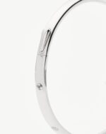 Interstellar Hinged Bangle | Sterling Silver/Cubic Zirconia - Image 5