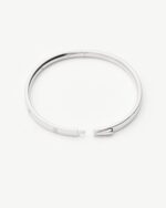 Interstellar Hinged Bangle | Sterling Silver/Cubic Zirconia - Image 4
