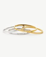 Interstellar Hinged Bangle | Sterling Silver/Cubic Zirconia - Image 6