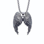 Retro Angel Wing Men necklace - Image 6