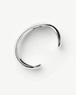 Sculptural Molten Cuff Bracelet | Silver Plated - Image 3