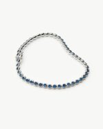 Tennis Round Bracelet | Sterling Silver/Sapphire Blue Nano-crystal - Image 4